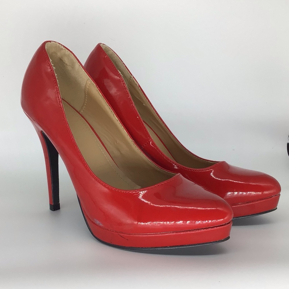 Red Patent Leather Heels Stilettos